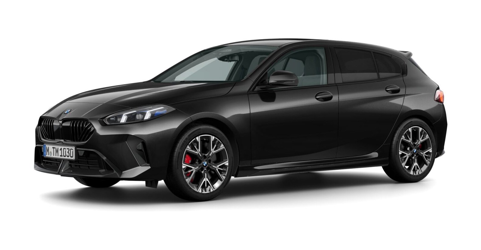 BMW BMW 1er in Schwarz von vorne