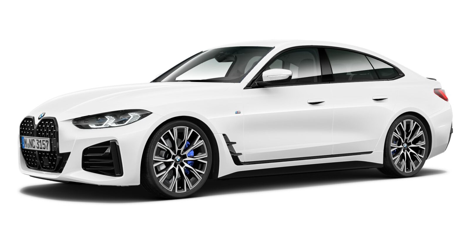 BMW BMW 4er in Weiß von vorne