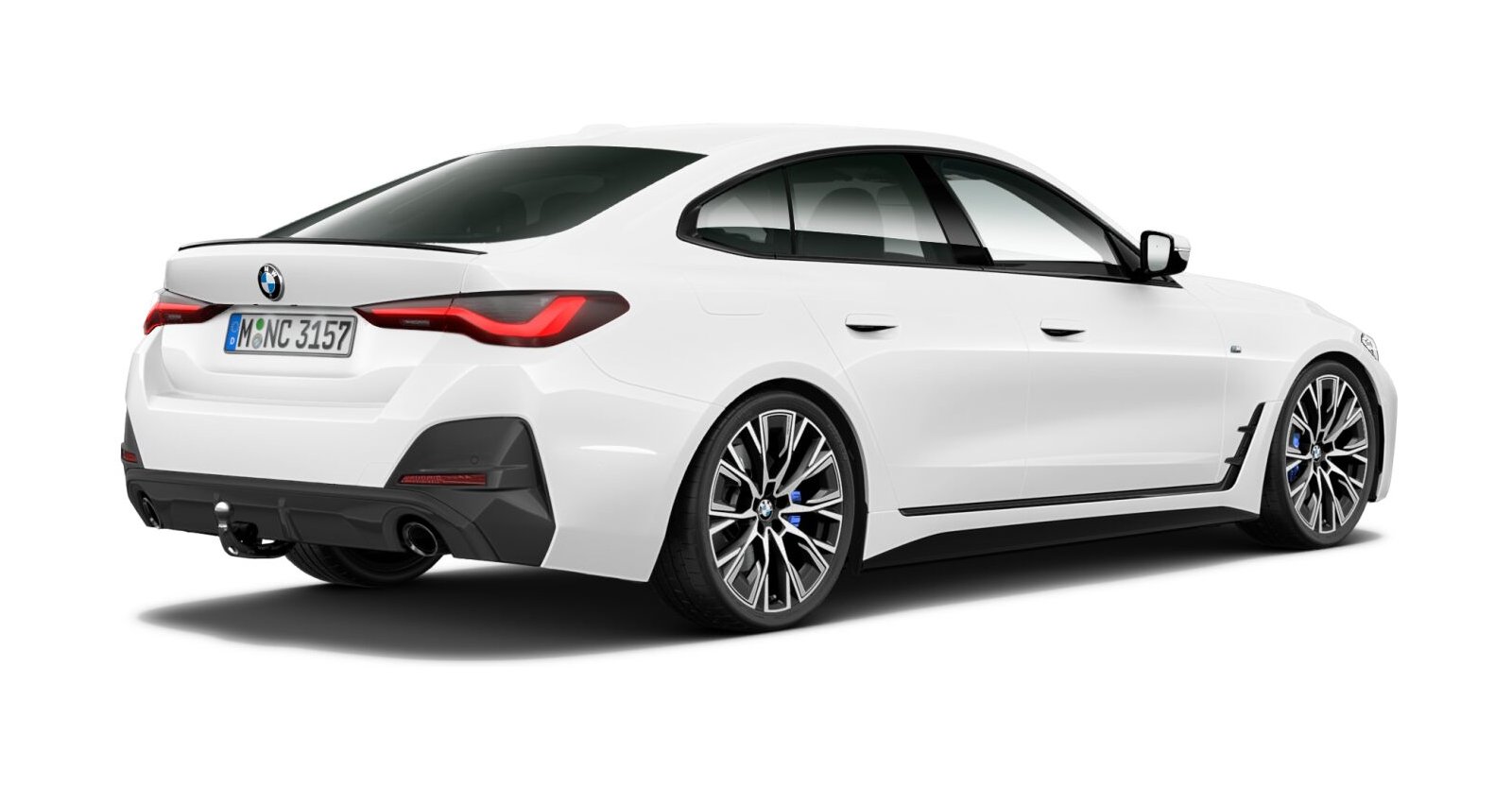BMW BMW 4er in Weiß von hinten