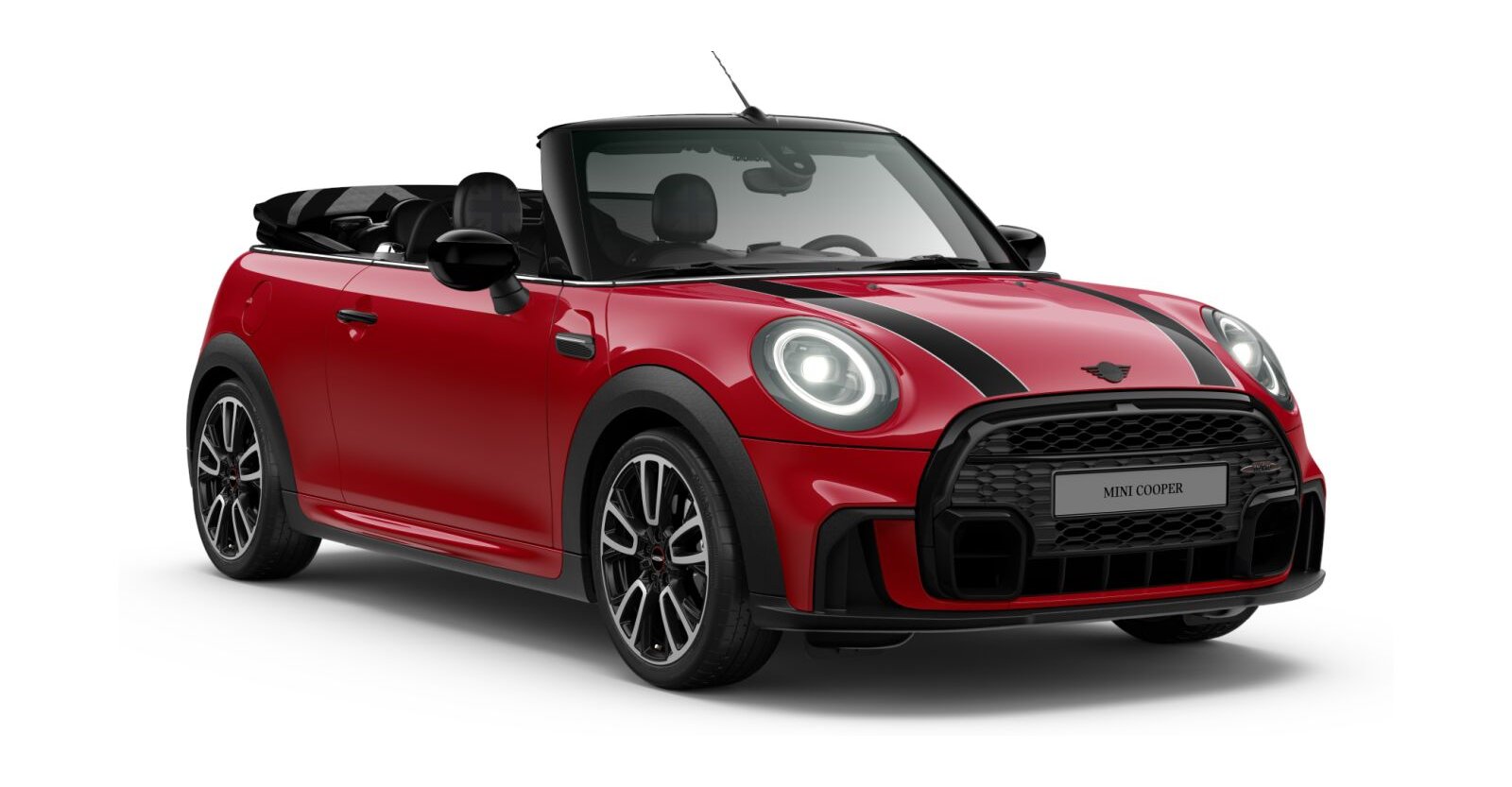MINI MINI Cabrio in Rot von vorne MINI MINI Cabrio in Rot von vorne