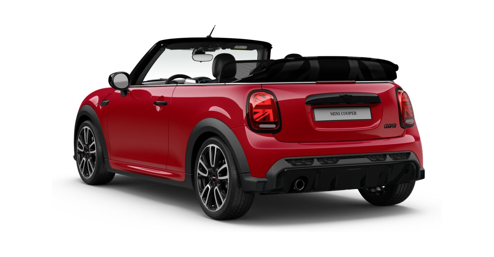 MINI MINI Cabrio in Rot von hinten MINI MINI Cabrio in Rot von hinten