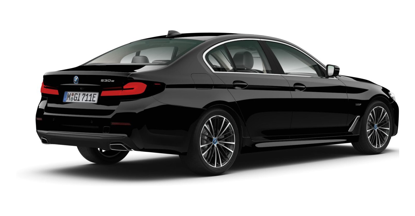 BMW BMW 5er in Schwarz von hinten BMW BMW 5er in Schwarz von hinten