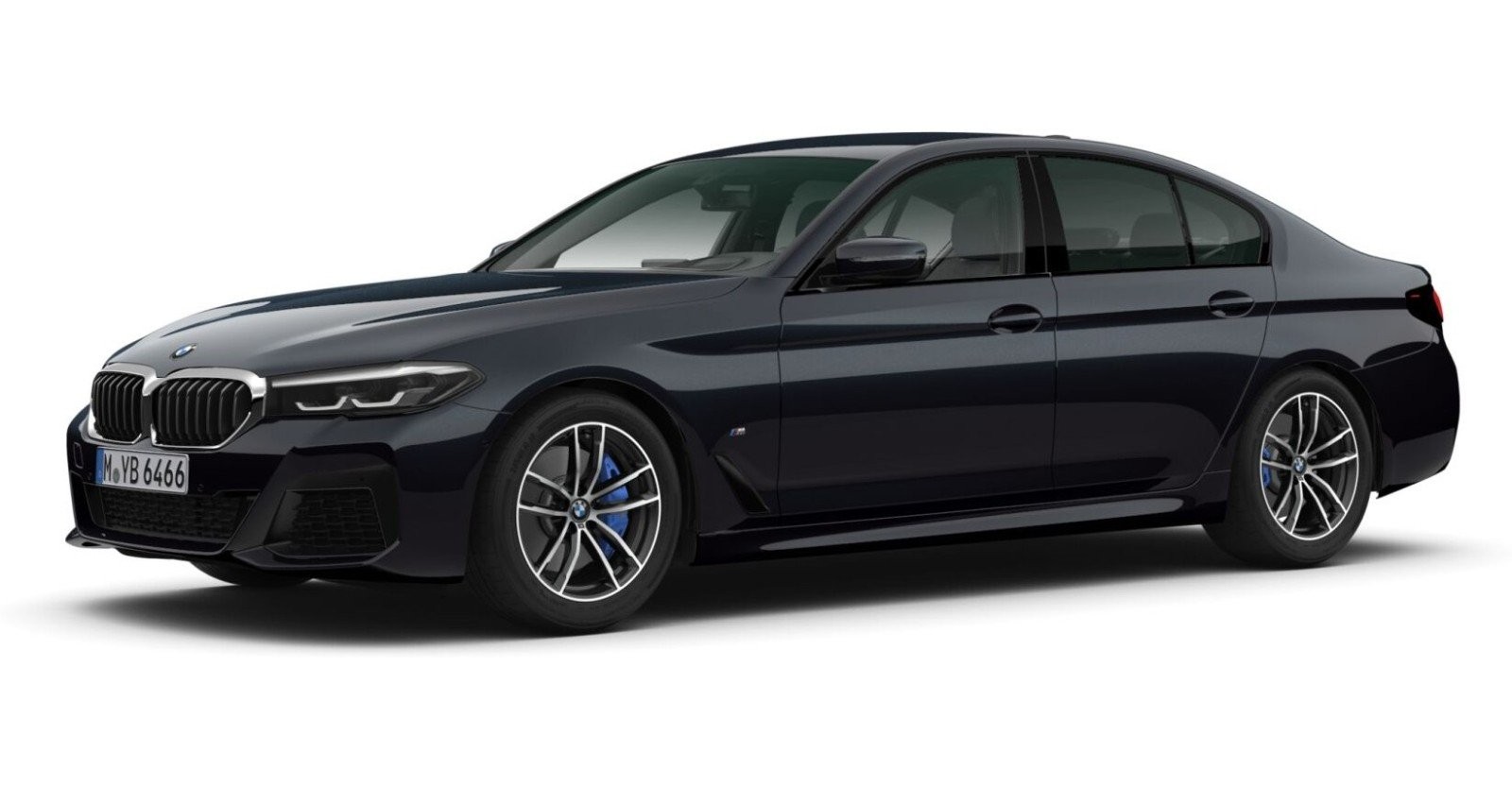 BMW BMW 5er in Schwarz von vorne BMW BMW 5er in Schwarz von vorne