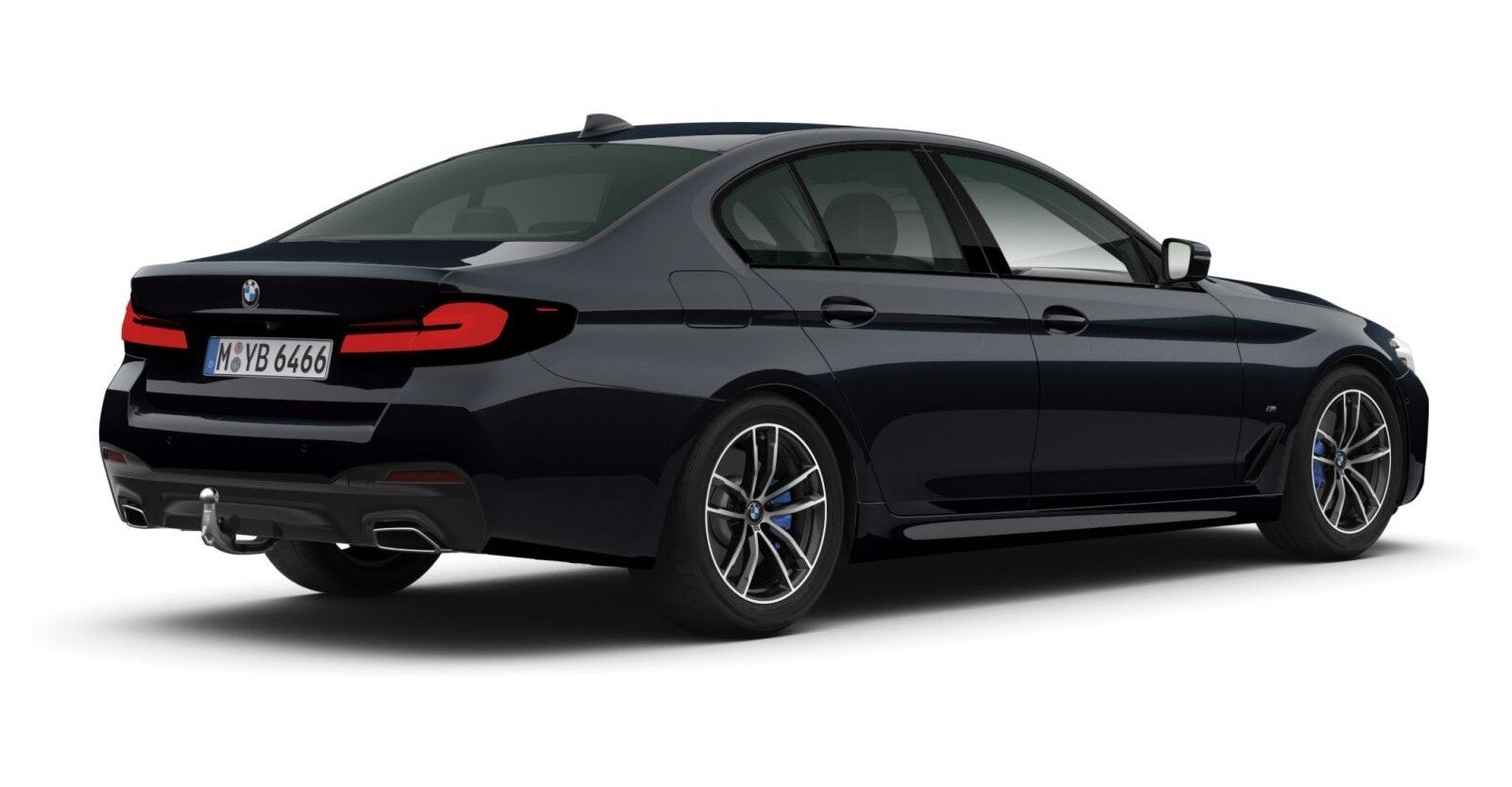 BMW BMW 5er in Schwarz von hinten BMW BMW 5er in Schwarz von hinten