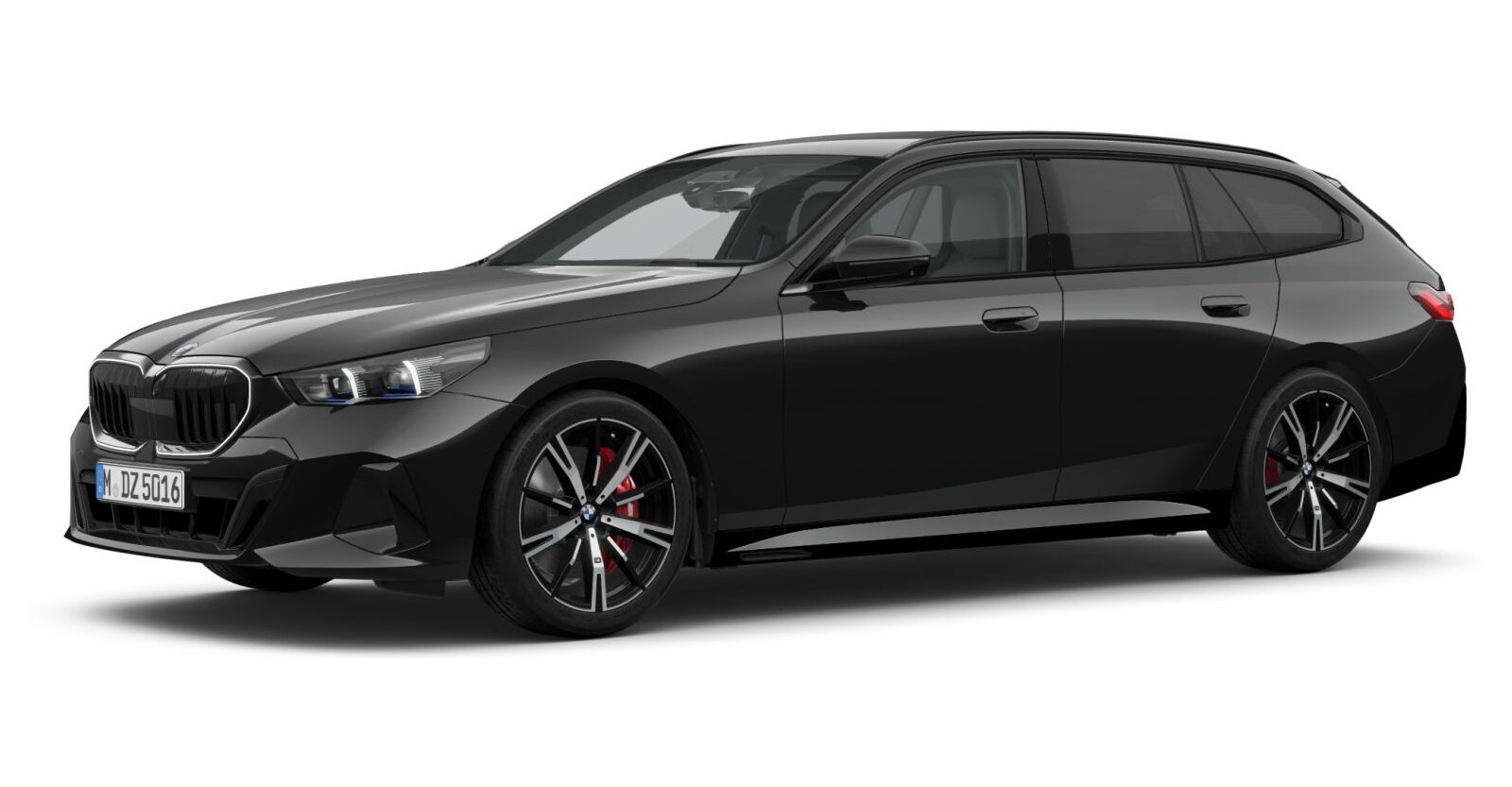 BMW BMW 5er in Schwarz von vorne