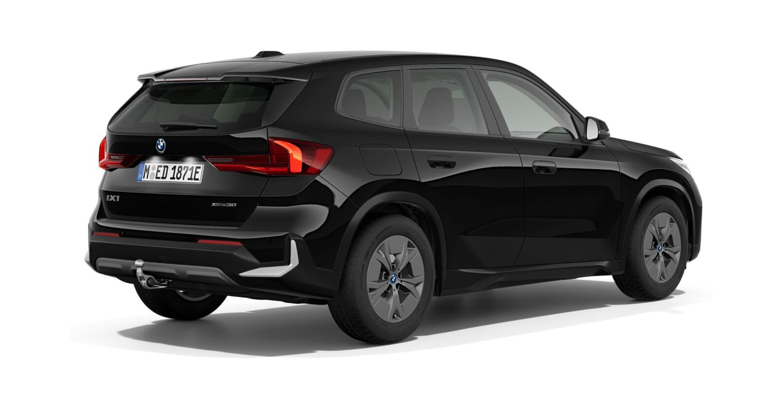 BMW BMW I in Schwarz von hinten BMW BMW I in Schwarz von hinten