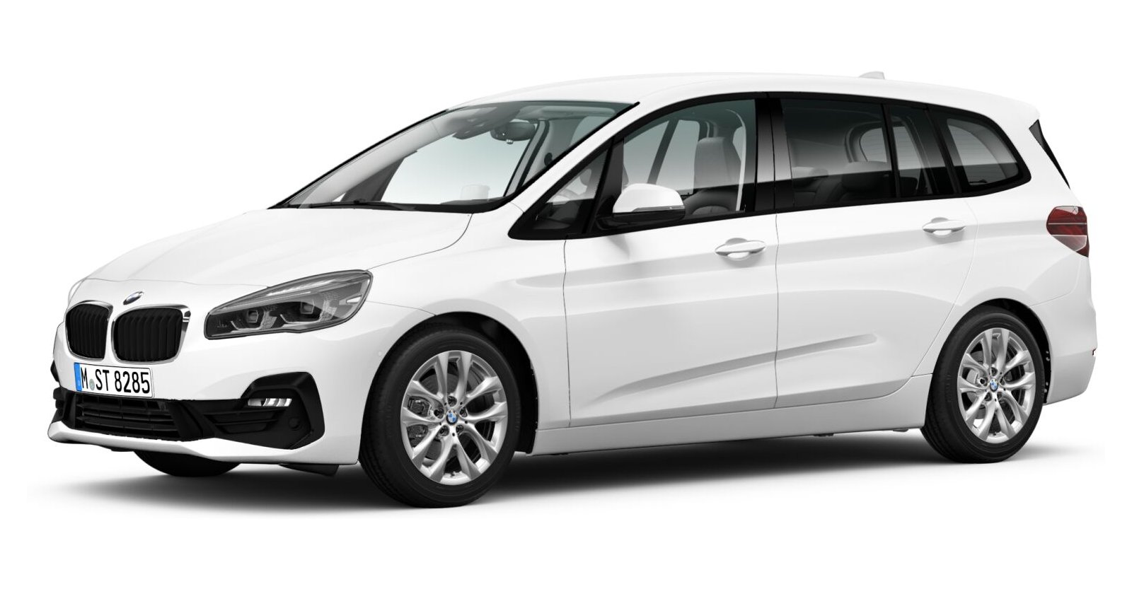 BMW 218d Gran Tourer in Weiß von vorne BMW 218d Gran Tourer in Weiß von vorne