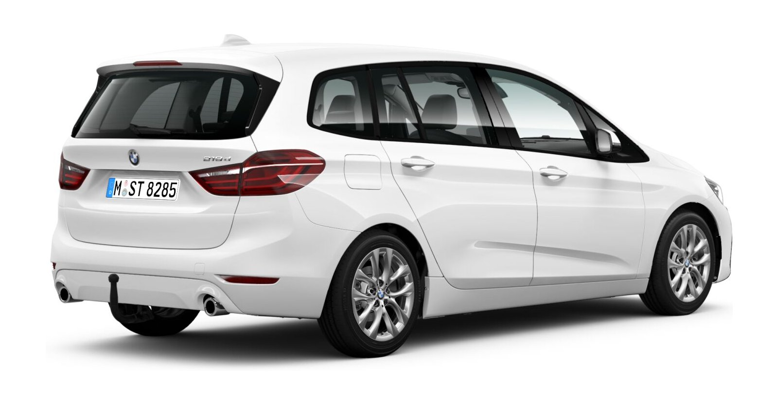 BMW BMW 2er in Weiß von hinten BMW BMW 2er in Weiß von hinten