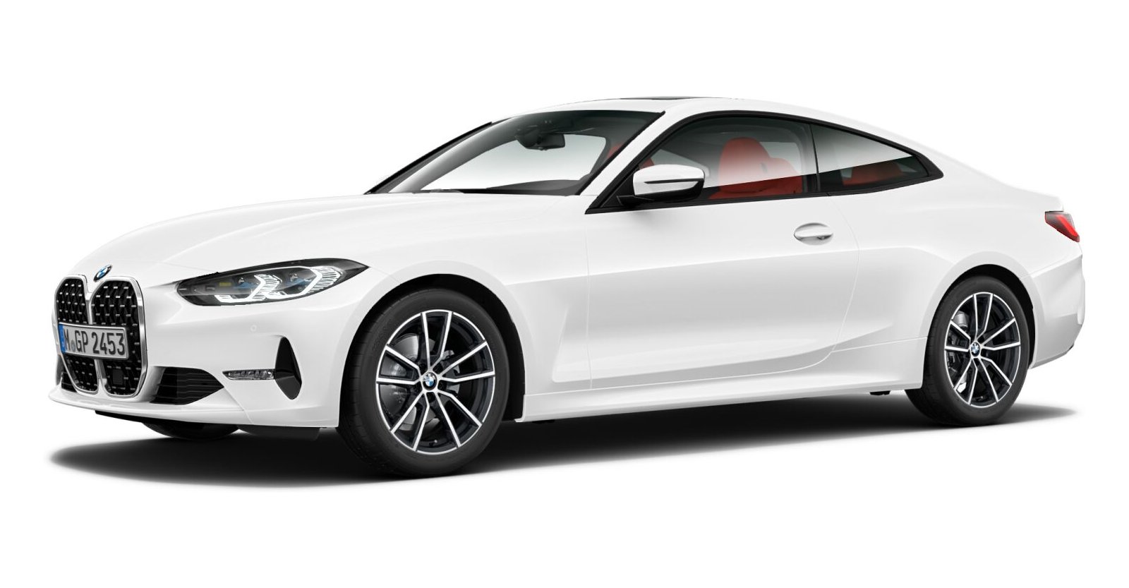 BMW BMW 4er in Weiß von vorne BMW BMW 4er in Weiß von vorne