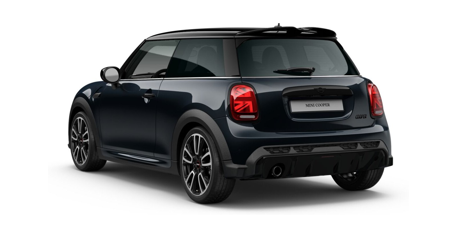 MINI MINI 3-Türer in Schwarz von hinten