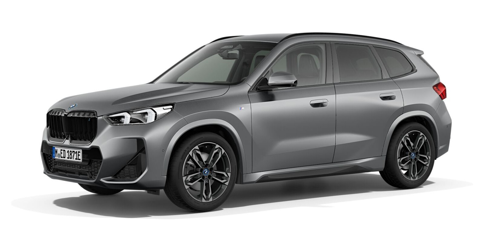 BMW iX1 xDrive30 in Grau von vorne