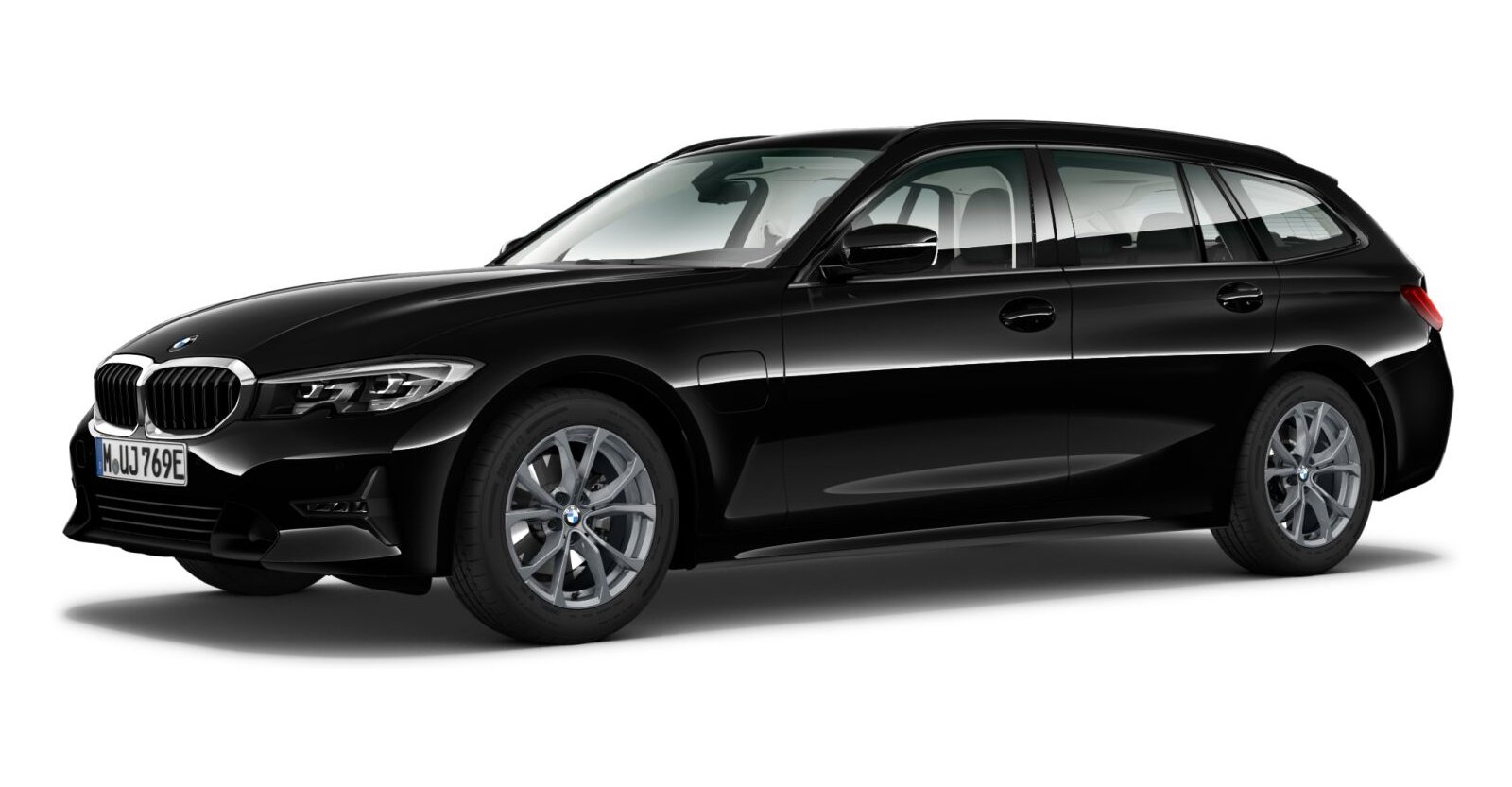 BMW BMW 3er in Schwarz von vorne