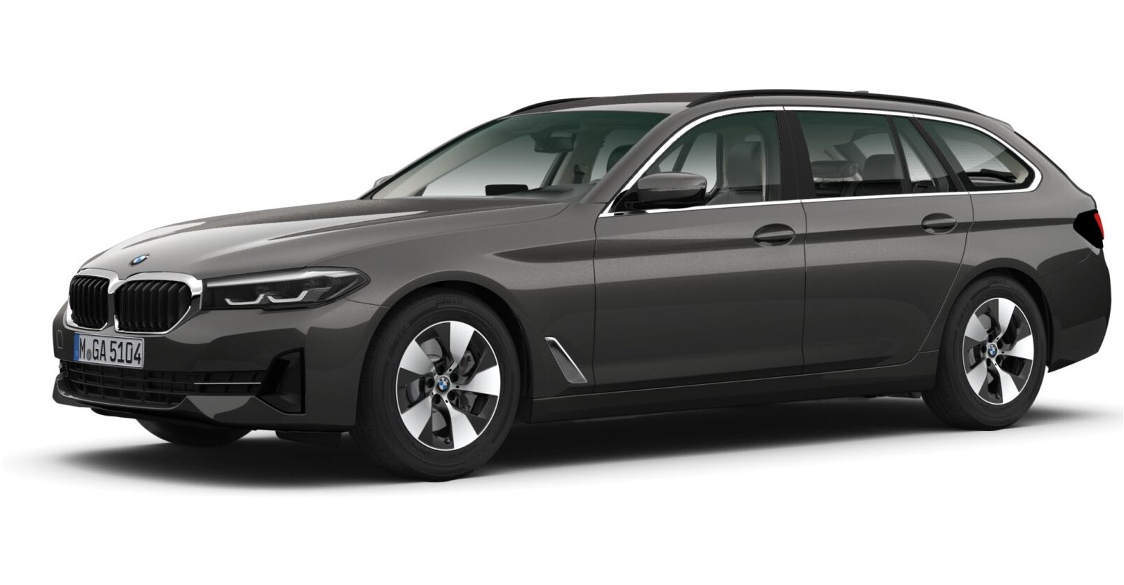 BMW BMW 5er in Grau von vorne