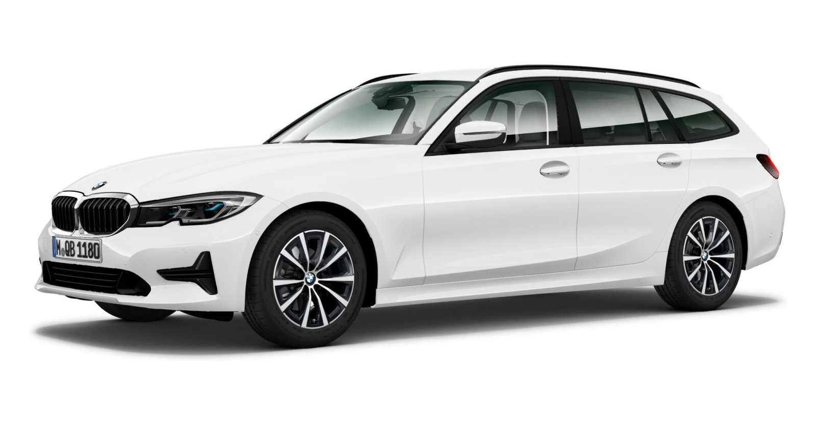 BMW BMW 3er in Weiß von vorne BMW BMW 3er in Weiß von vorne