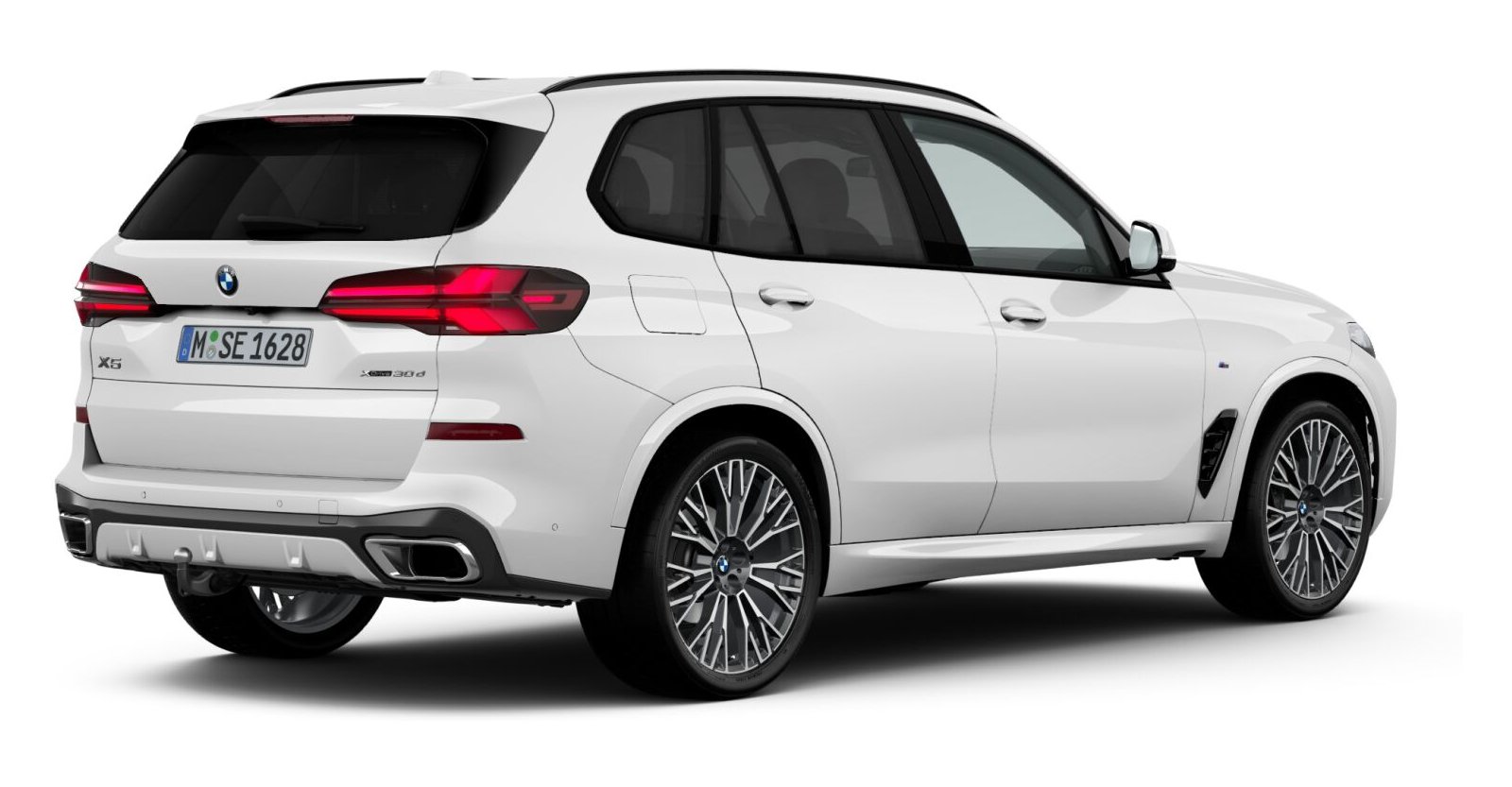 BMW BMW X in Weiß von hinten BMW BMW X in Weiß von hinten