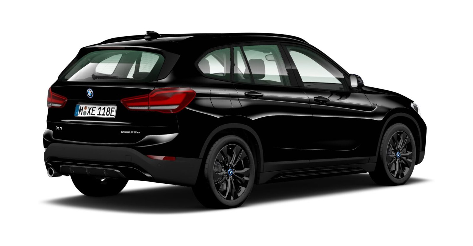 BMW BMW X in Schwarz von hinten BMW BMW X in Schwarz von hinten