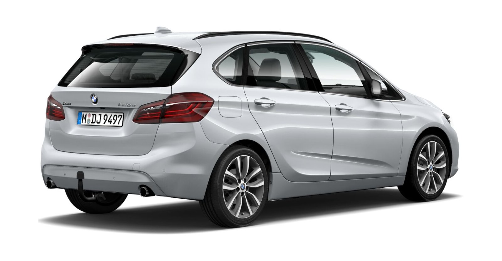BMW BMW 2er in Silber von hinten