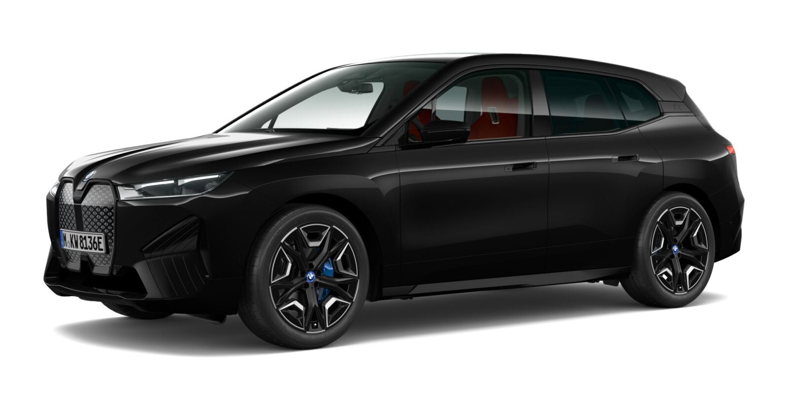 BMW BMW I in Schwarz von vorne BMW BMW I in Schwarz von vorne