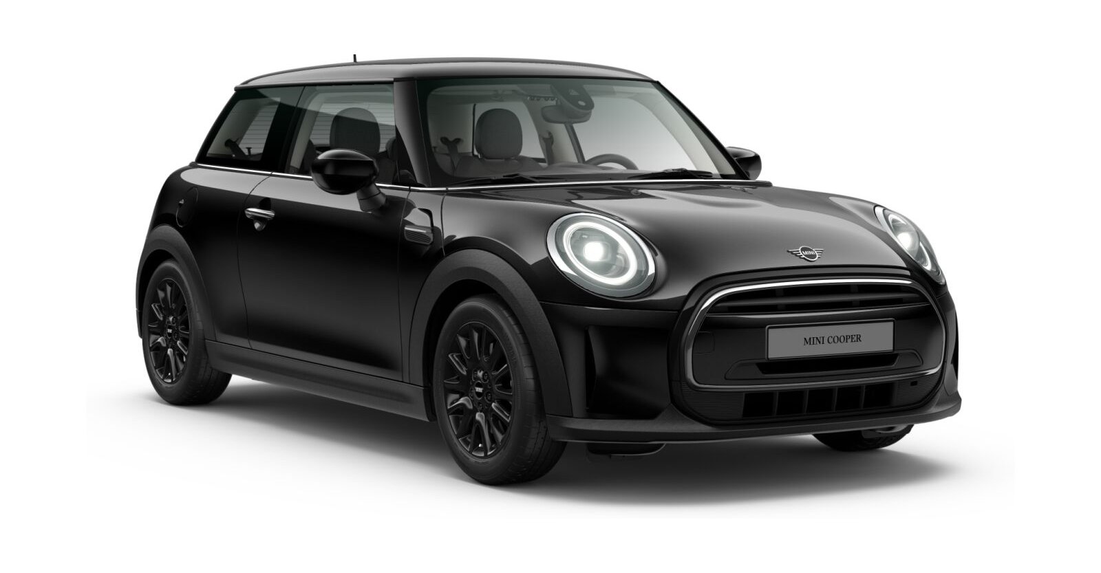 MINI MINI 3-Türer in Schwarz von vorne MINI MINI 3-Türer in Schwarz von vorne
