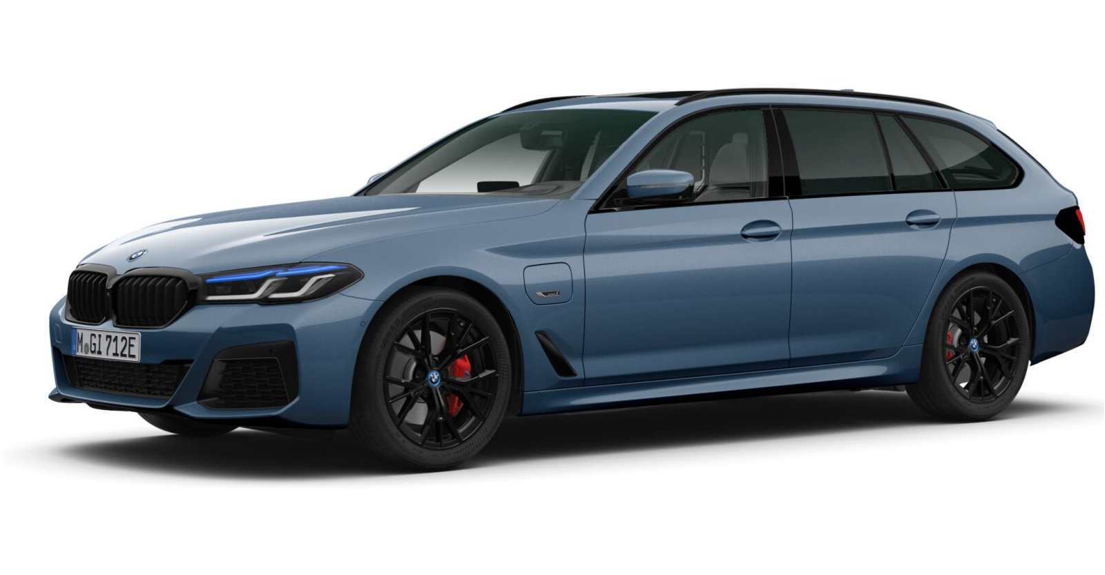BMW BMW 5er in Blau von vorne