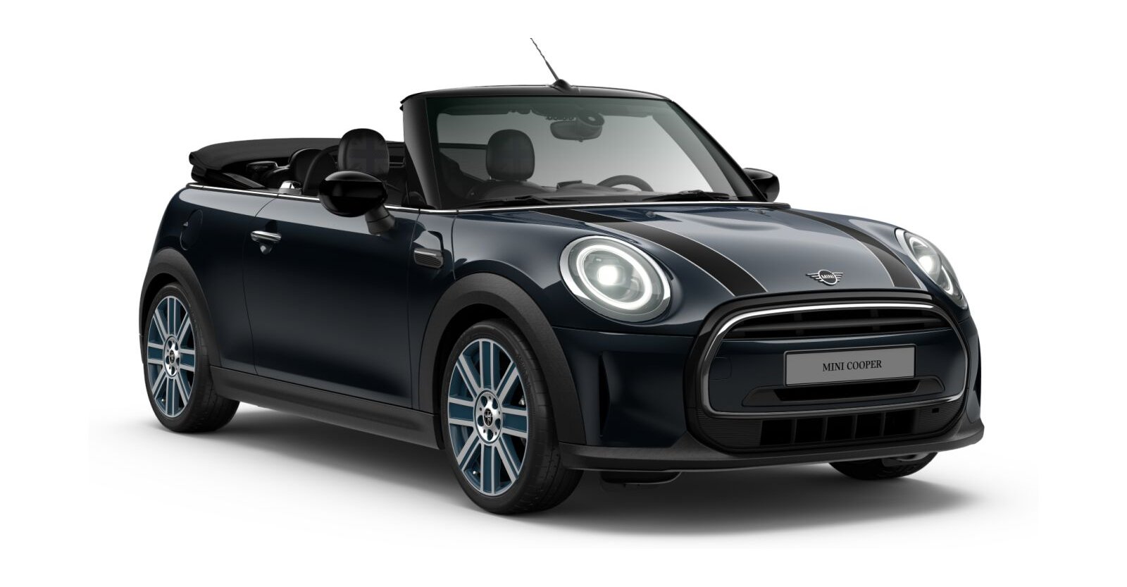 MINI MINI Cabrio in Schwarz von vorne