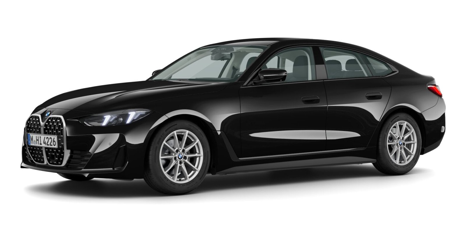 BMW BMW 4er in Schwarz von vorne