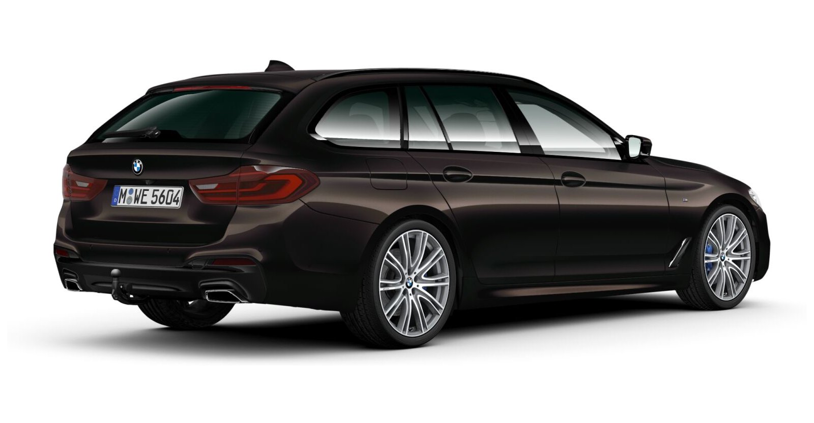 BMW BMW 5er in Braun von hinten