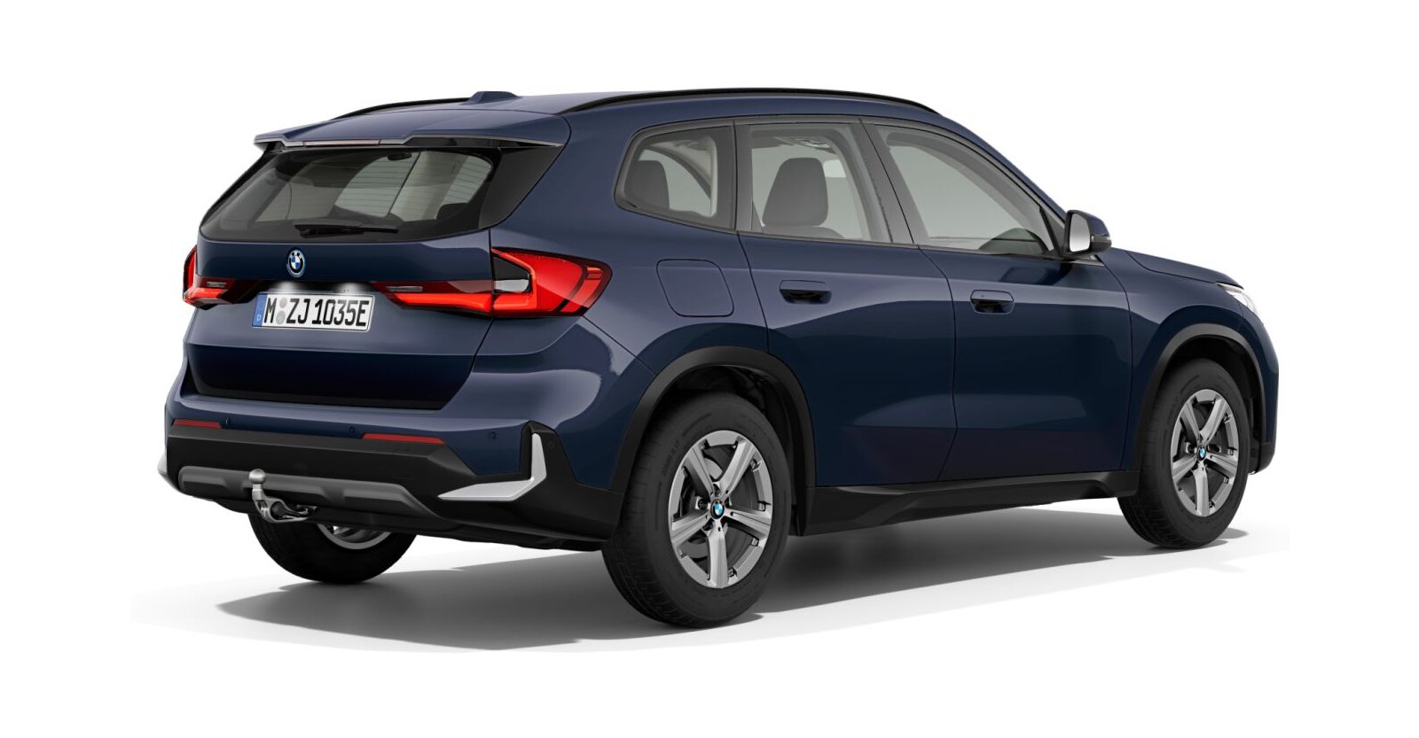 BMW BMW X in Blau von hinten