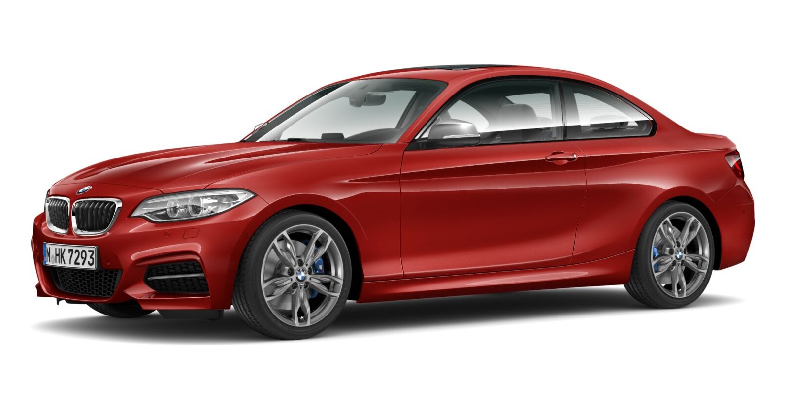 BMW M235i xDrive Coupé in Rot von vorne