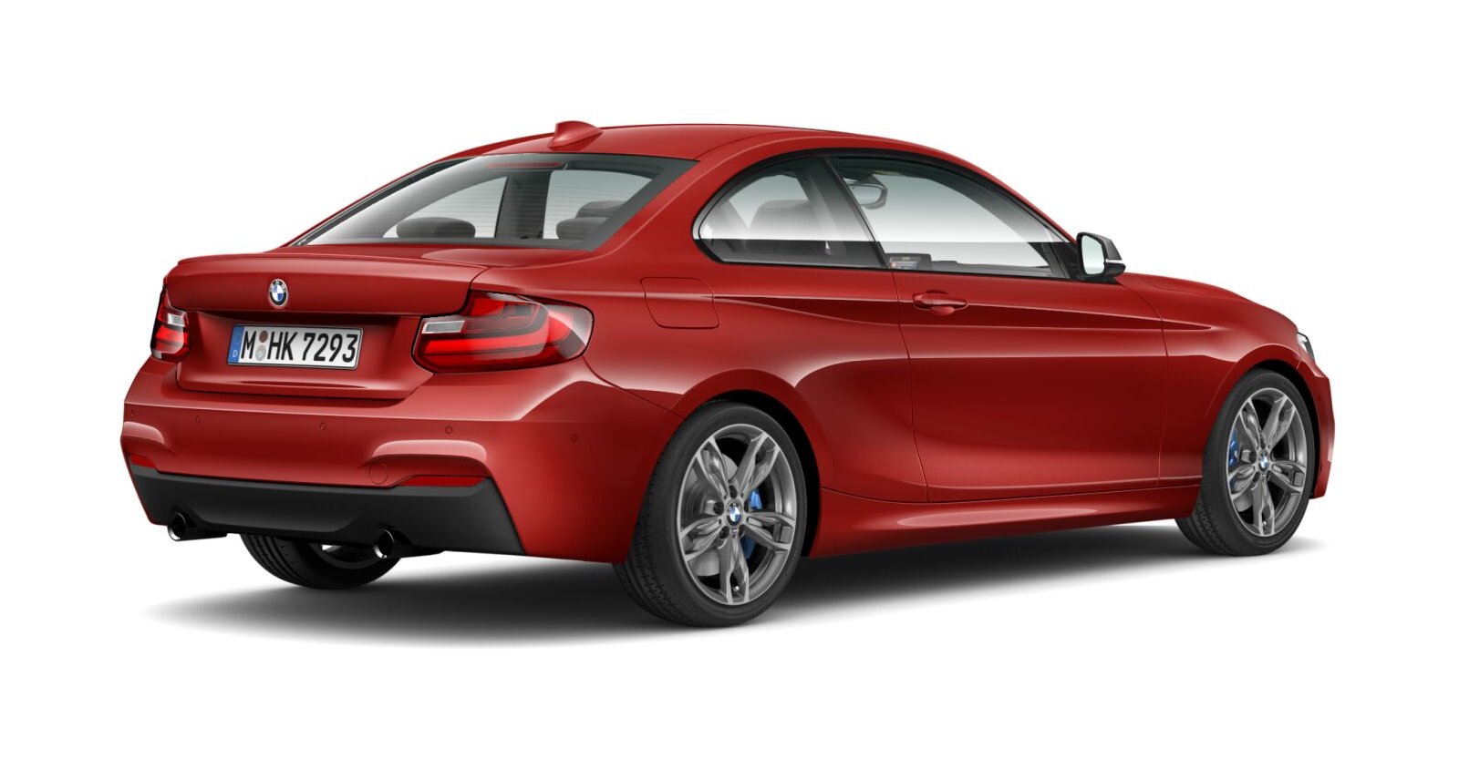 BMW BMW 2er in Rot von hinten