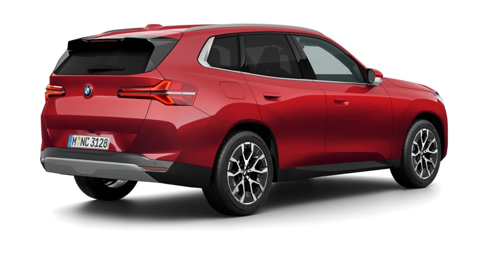 BMW BMW X in Rot von hinten BMW BMW X in Rot von hinten