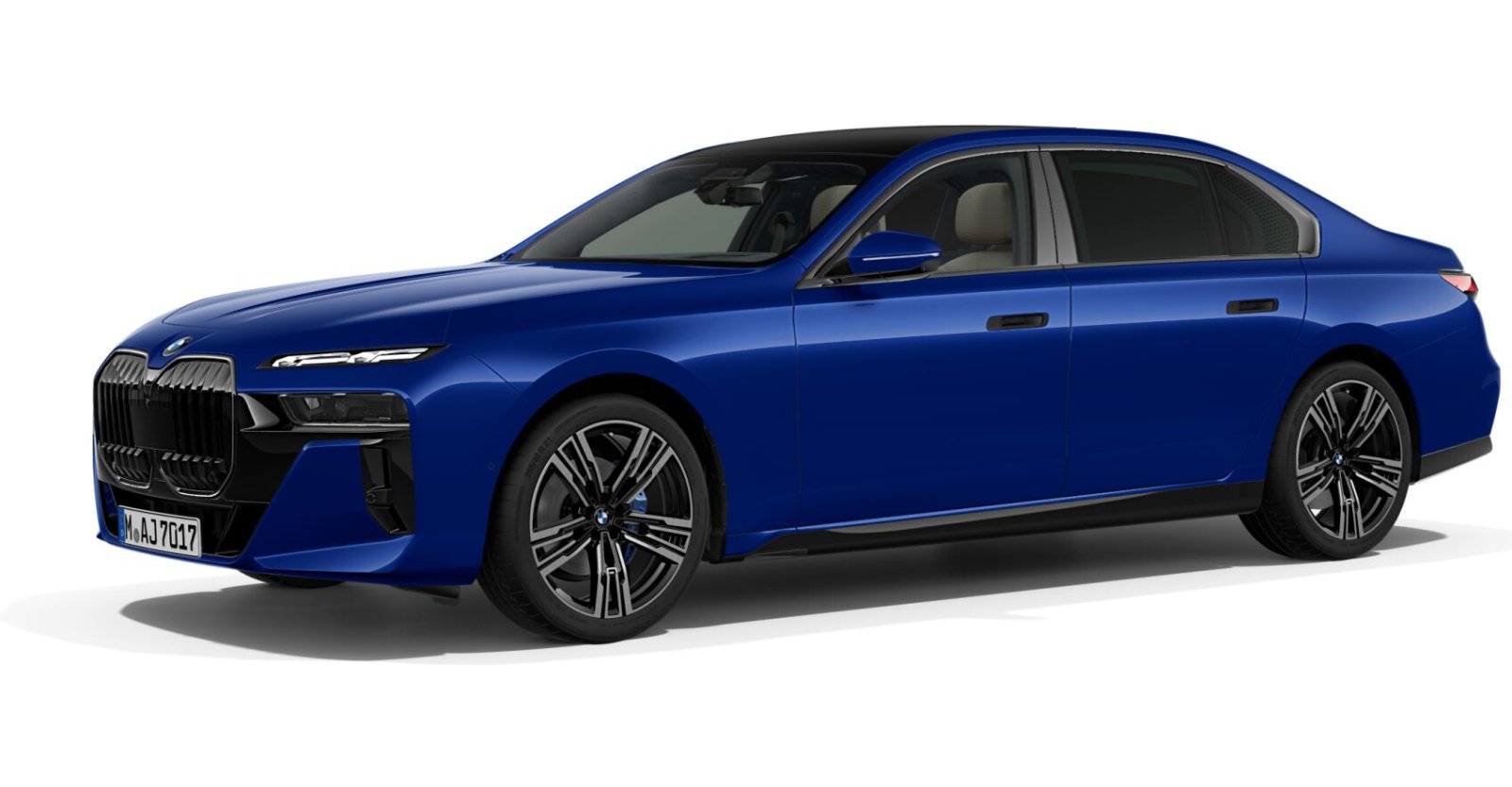 BMW BMW 7er in Blau von vorne BMW BMW 7er in Blau von vorne