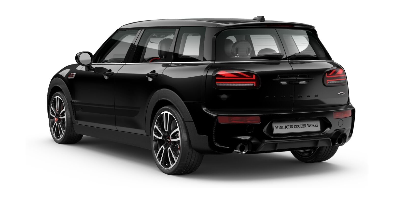 MINI MINI Clubman in Schwarz von hinten