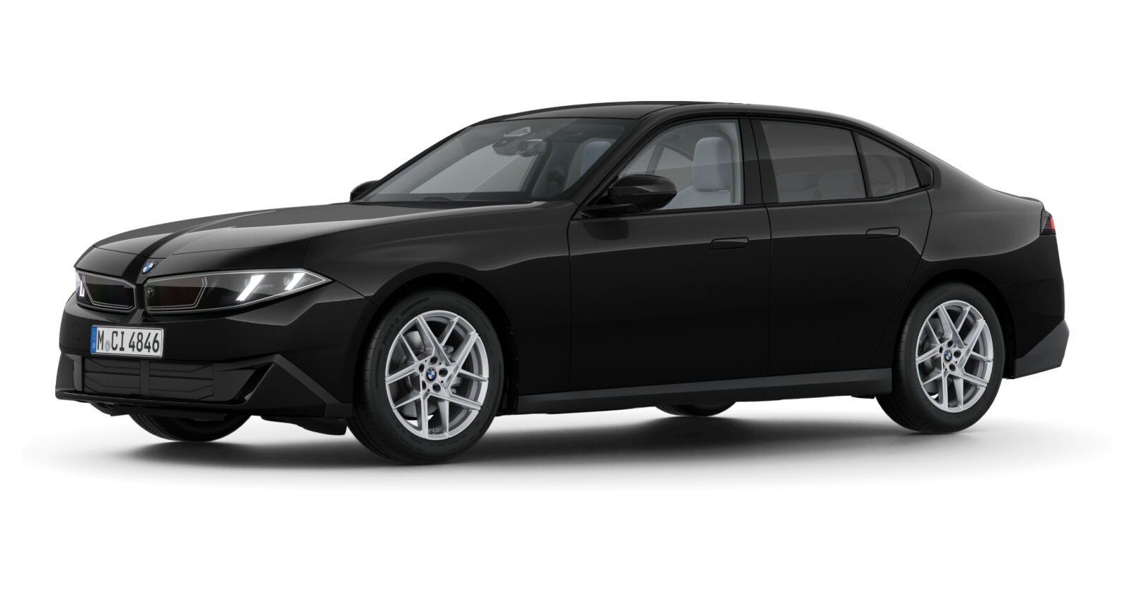 BMW BMW 3er in Schwarz von vorne