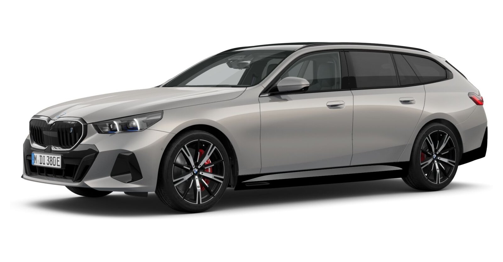 BMW i5 xDrive40 Touring in Grau von vorne BMW i5 xDrive40 Touring in Grau von vorne