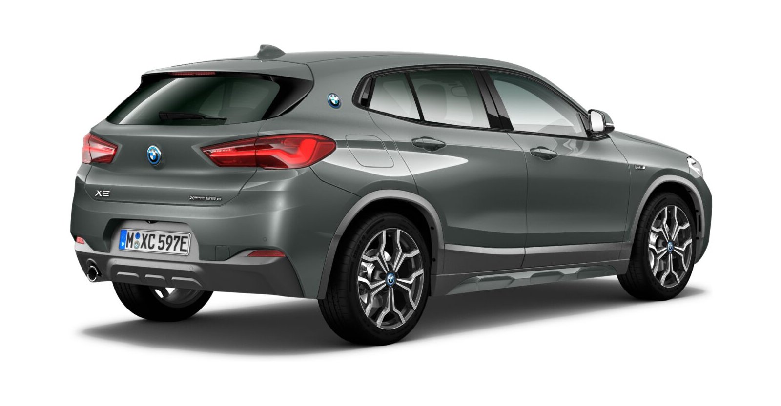 BMW BMW X in Grau von hinten