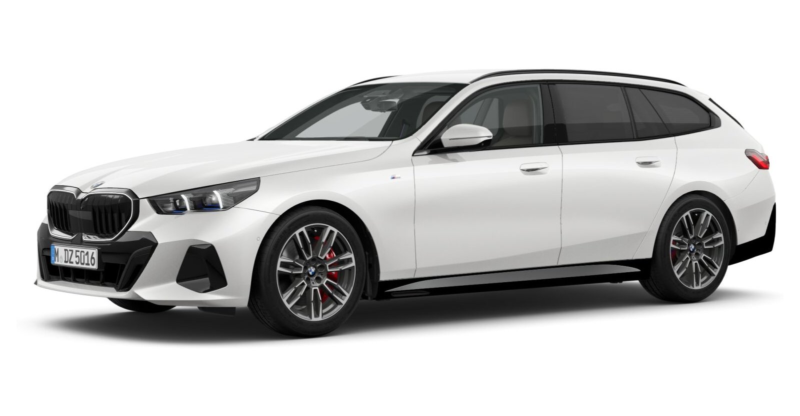 BMW BMW 5er in Weiß von vorne BMW BMW 5er in Weiß von vorne