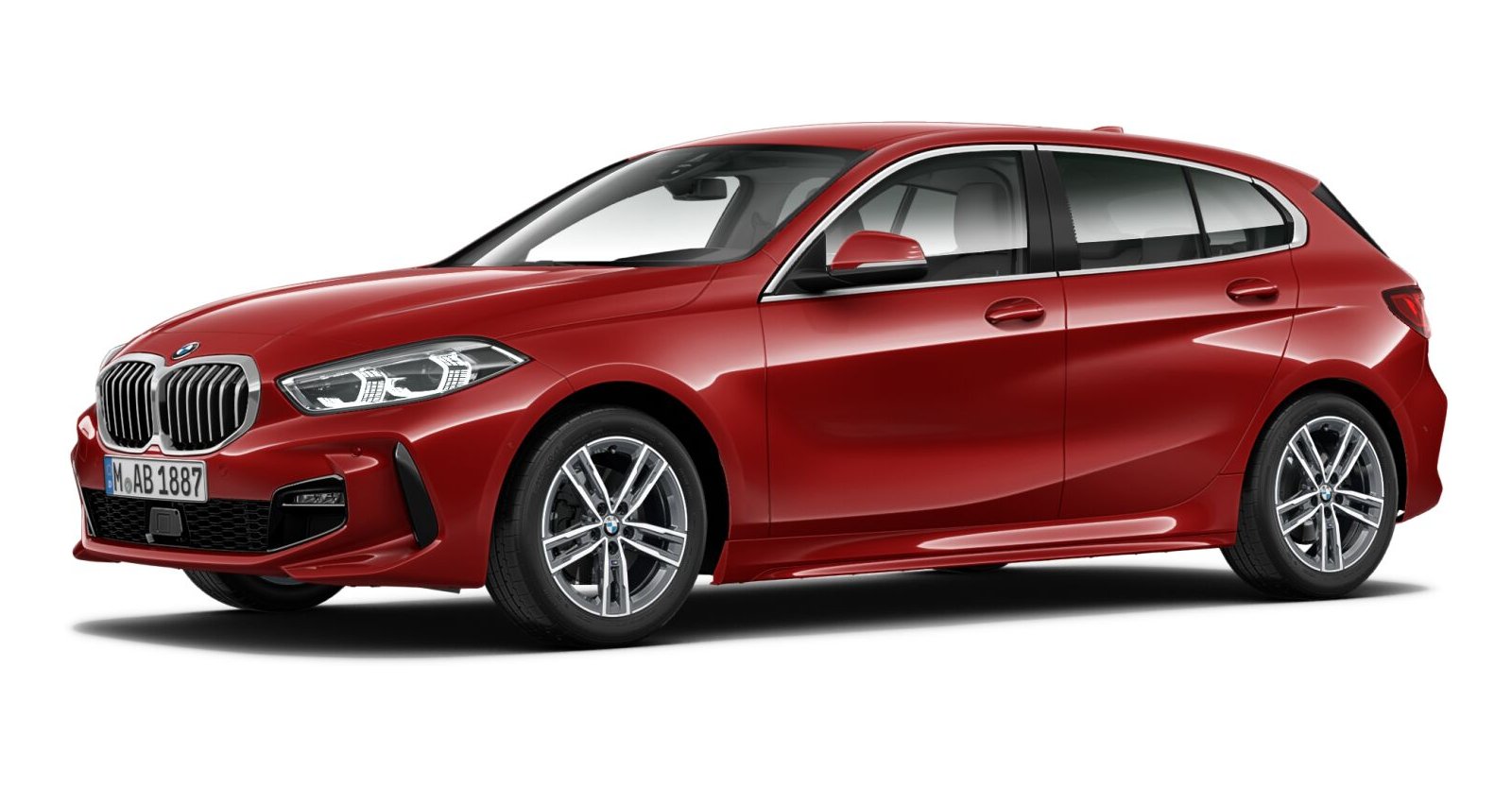 BMW BMW 1er in Rot von vorne BMW BMW 1er in Rot von vorne