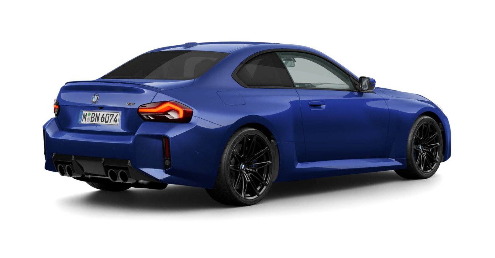 BMW BMW M in Blau von hinten
