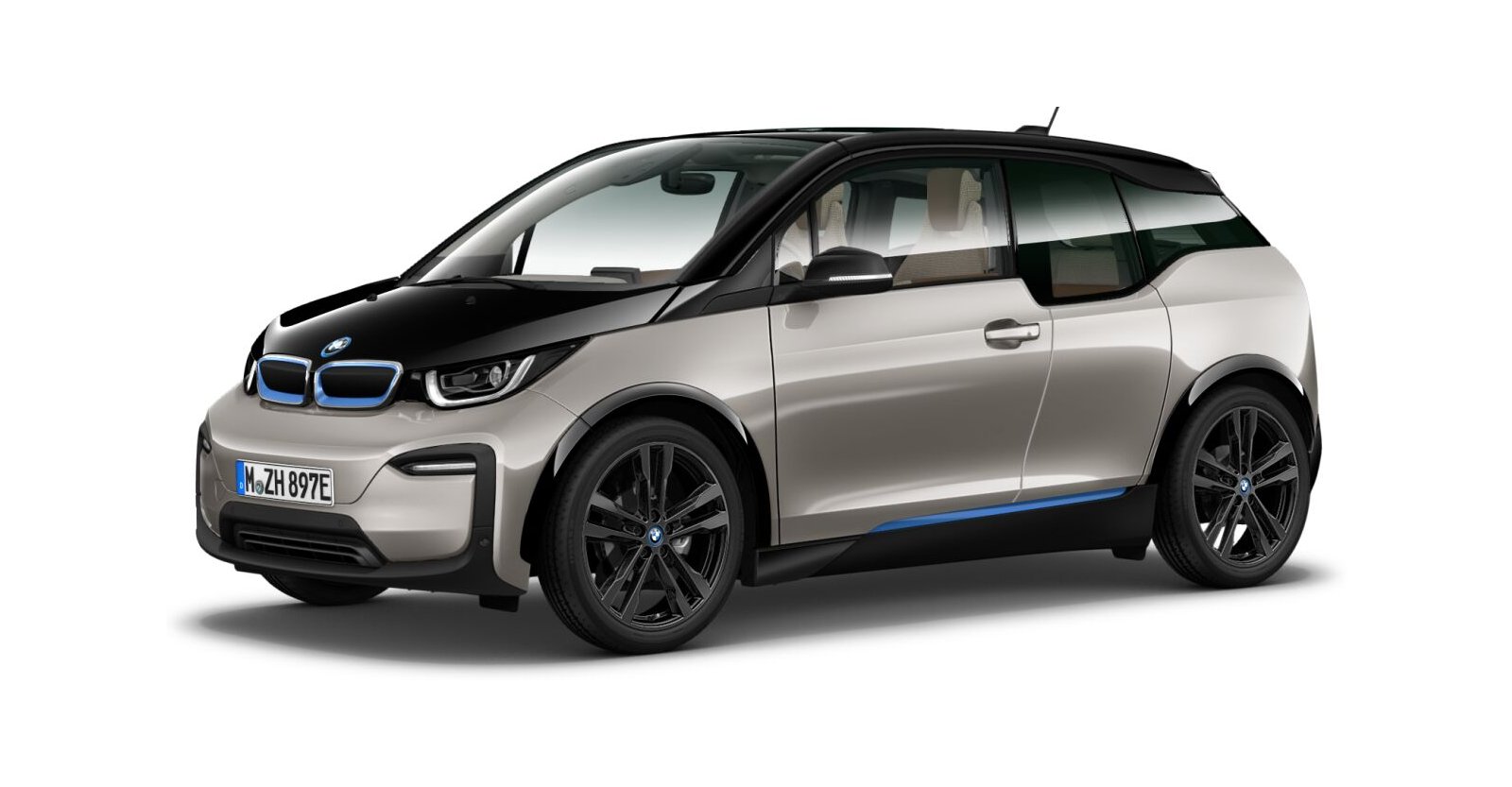 BMW BMW I in Silber von vorne