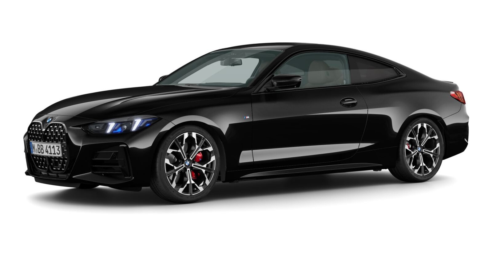 BMW BMW 4er in Schwarz von vorne BMW BMW 4er in Schwarz von vorne
