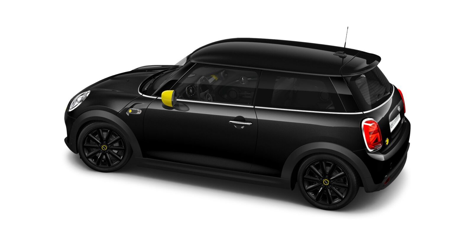 MINI MINI 3-Türer in Schwarz von hinten