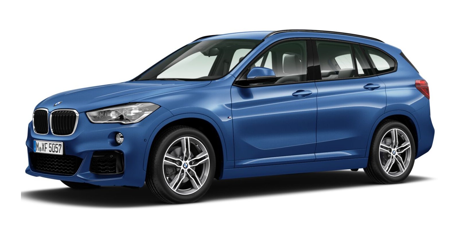 BMW BMW X in Blau von vorne BMW BMW X in Blau von vorne