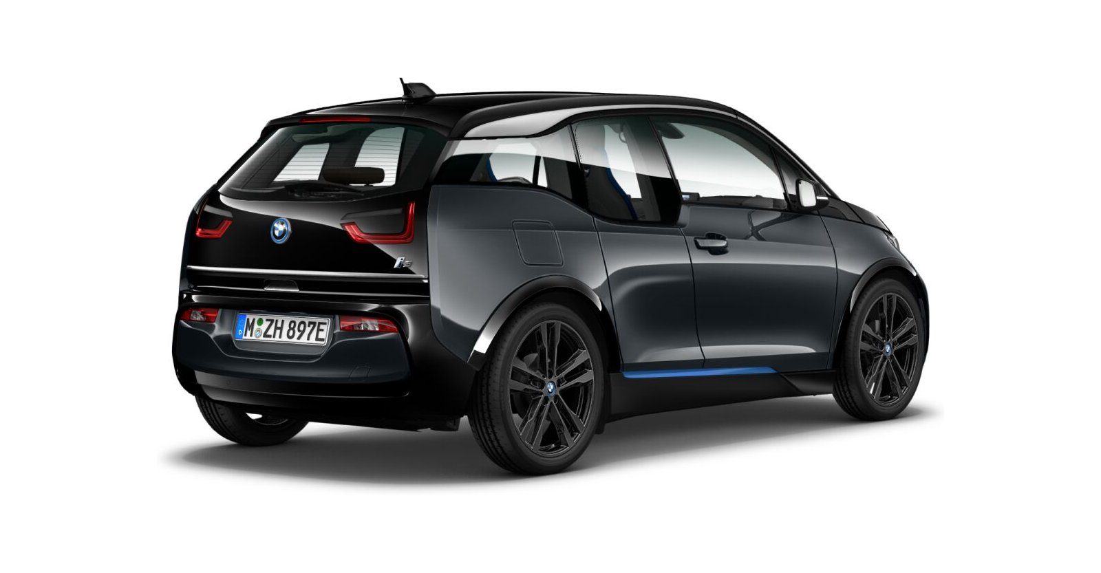 BMW BMW I in Grau von hinten