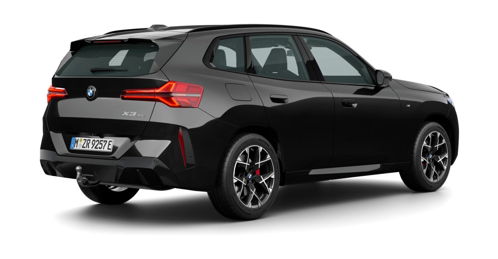 BMW BMW X in Schwarz von hinten