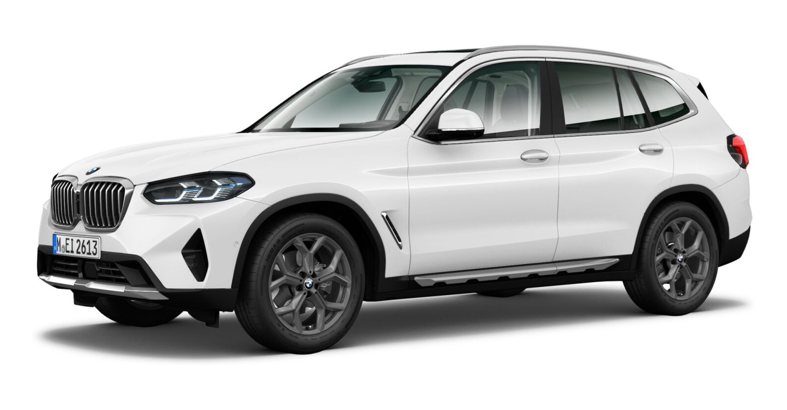 BMW X3 xDrive 30i in Weiß von vorne BMW X3 xDrive 30i in Weiß von vorne