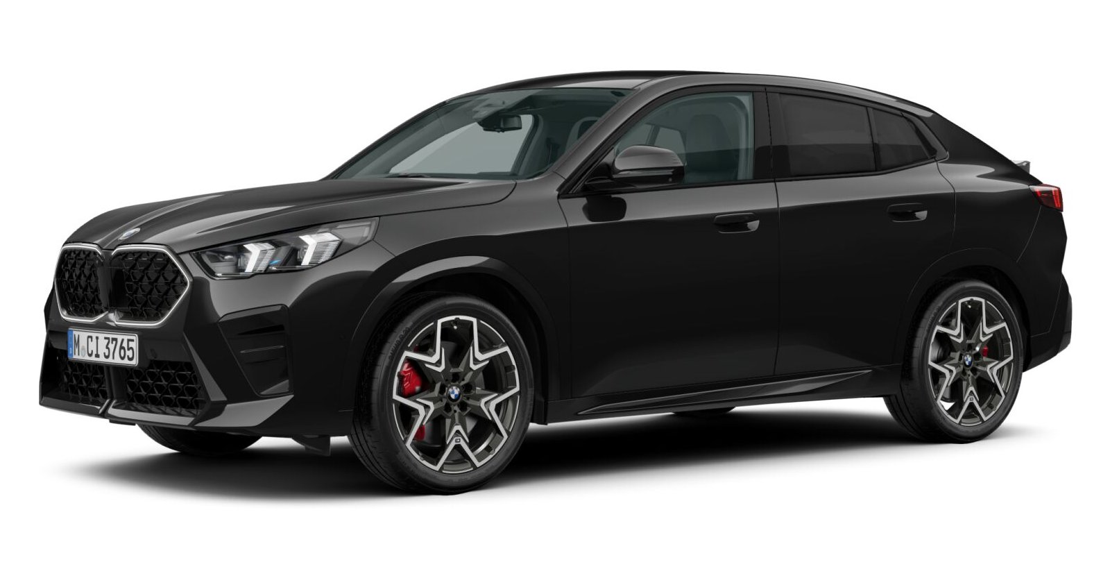 BMW X2 sDrive20i in Schwarz von vorne BMW X2 sDrive20i in Schwarz von vorne