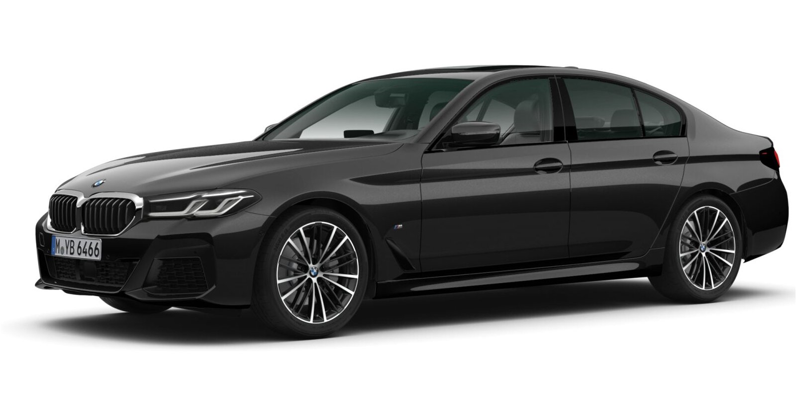 BMW BMW 5er in Schwarz von vorne BMW BMW 5er in Schwarz von vorne