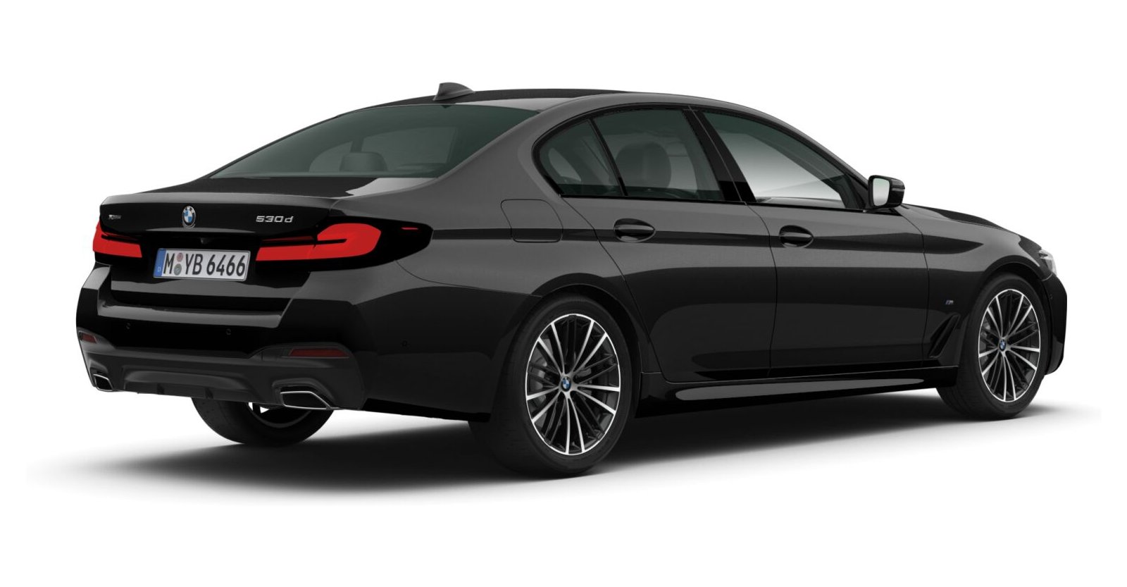 BMW BMW 5er in Schwarz von hinten BMW BMW 5er in Schwarz von hinten