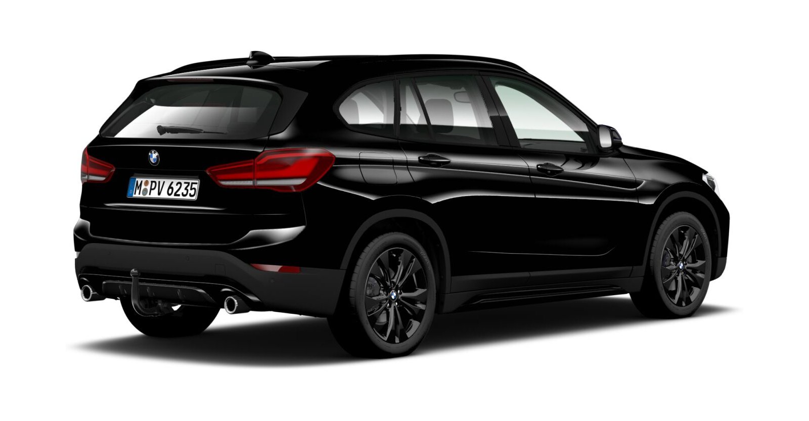 BMW BMW X in Schwarz von hinten BMW BMW X in Schwarz von hinten